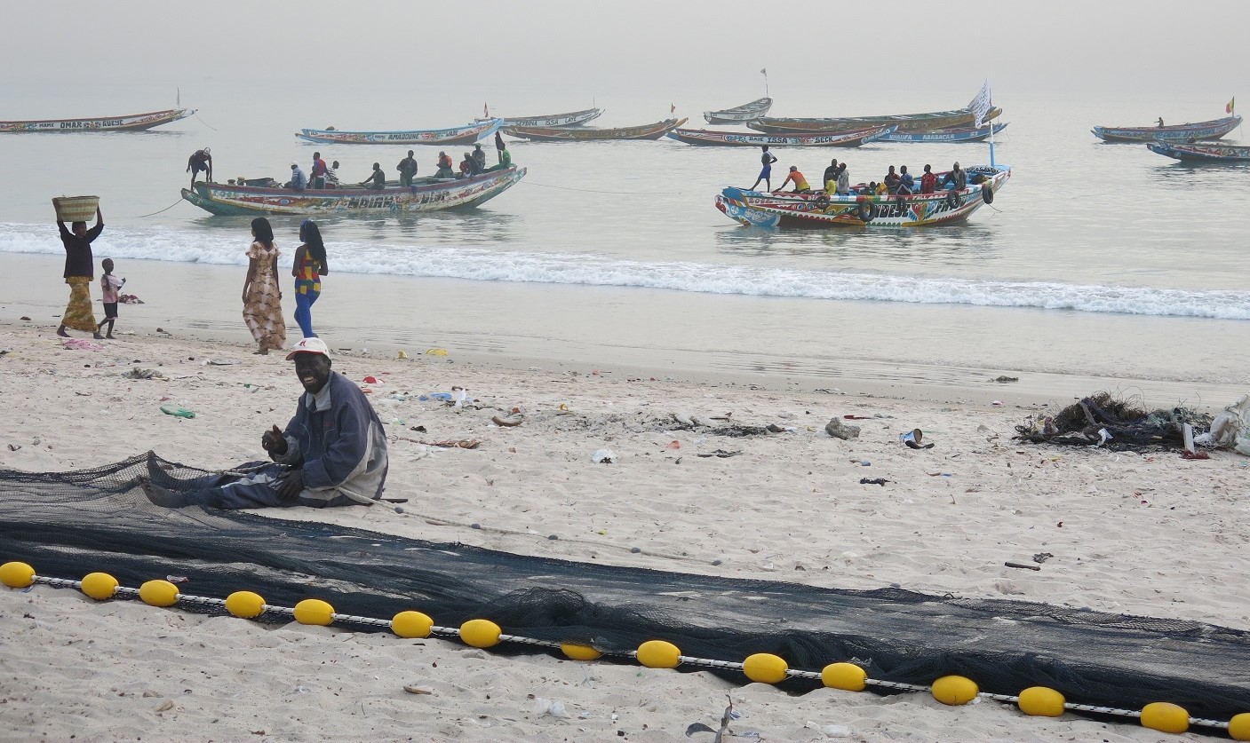 fishermen on the beach of Bargny, Sendou, Senegal